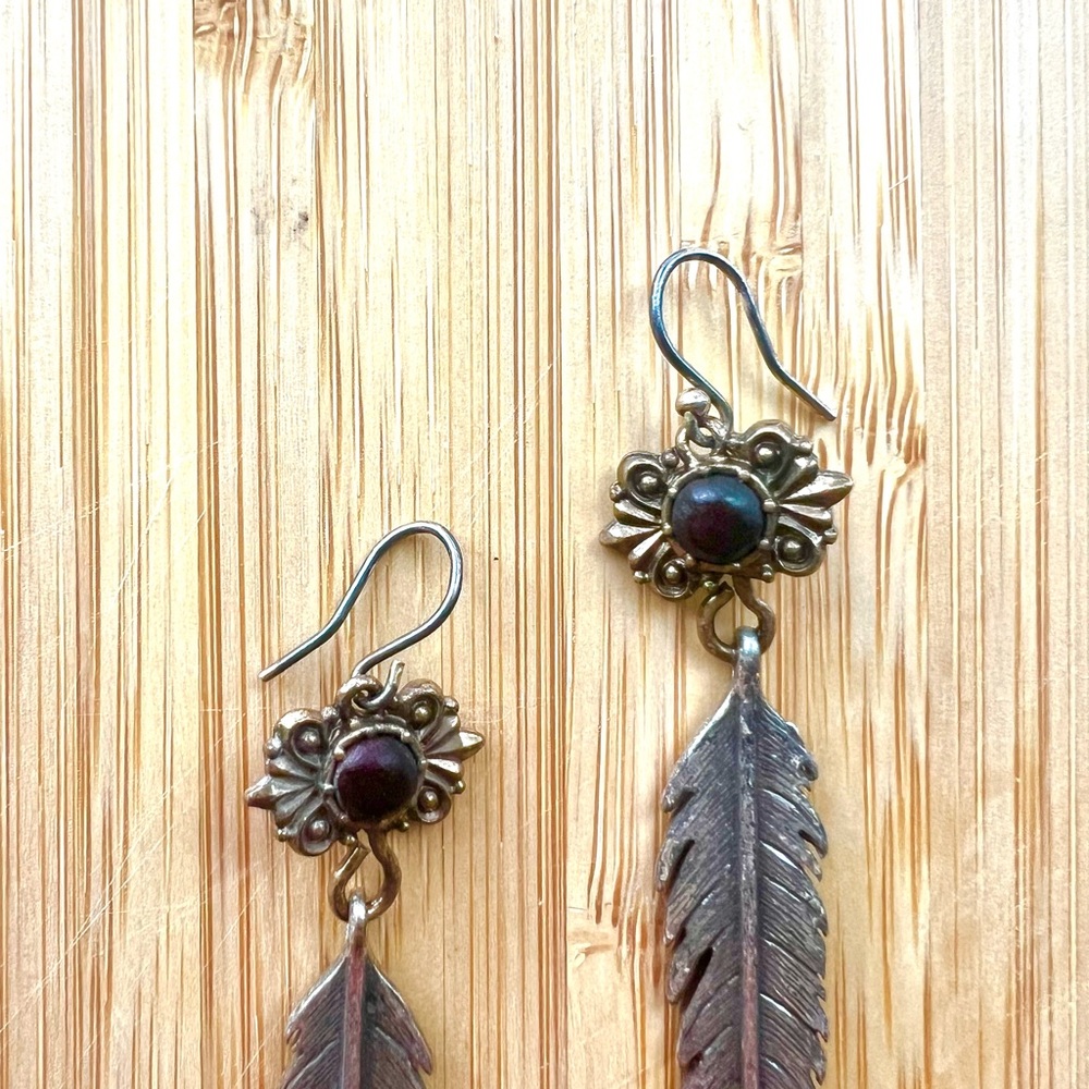 Lucky Brand Feather Earrings